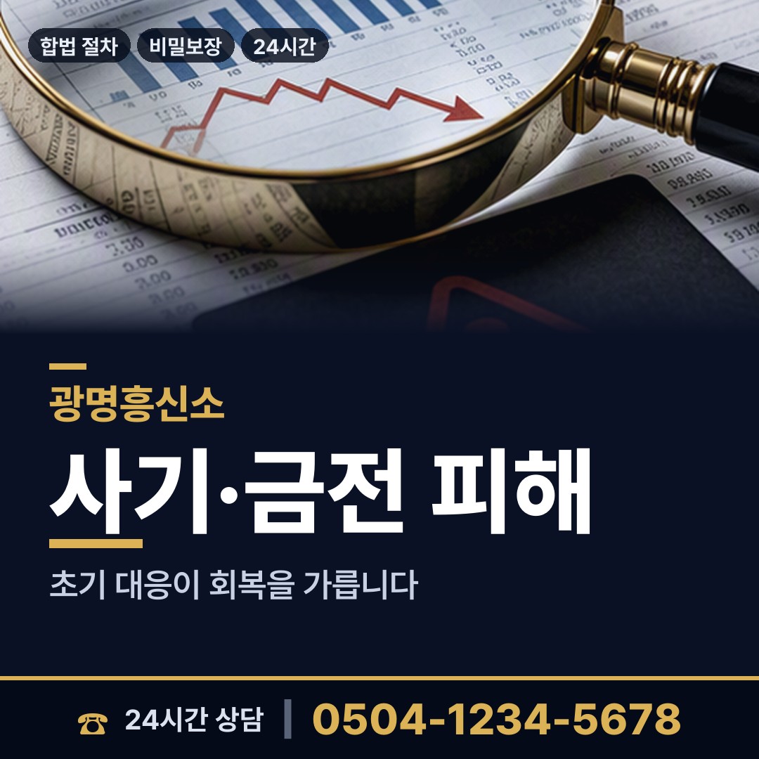 광명 하안4동 흥신소탐정 상담 안내